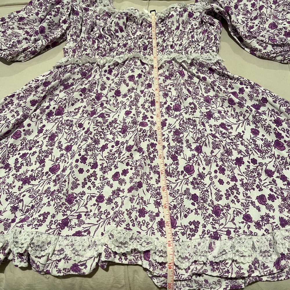 Floral Ruffle Mini Dress - Picture 5 of 10